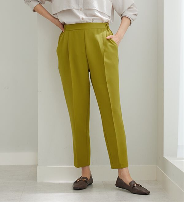 BELLUNA（ベルーナ）の「ダブルクロスタックテーパードパンツ（テーパードパンツ）」｜詳細画像