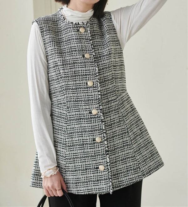 RANAN（ラナン）の「ペプラムツイードジレ（ジレ）」｜詳細画像
