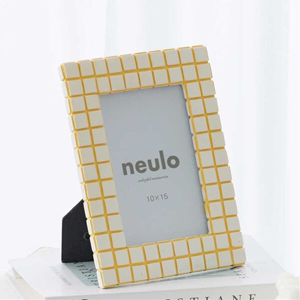 iellio（イエリオ）の「ｎｅｕｌｏ　チェック・フォトフレーム（インテリア雑貨）」｜詳細画像