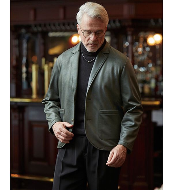 フェイクレザーテーラードジャケット - ベルーナ【公式】 