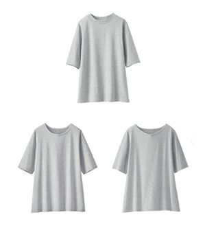 BELLUNA（ベルーナ）の「綿１００％抗菌防臭汗ジミ対策プルオーバー（カットソー）」｜杢ライトグレー