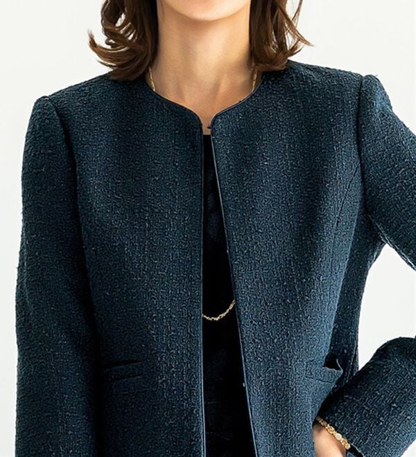 BELLUNA（ベルーナ）の「花柄オパール素材ワンピースアンサンブル（ワンピースセットスーツ）」｜詳細画像