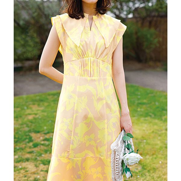 RANAN（ラナン）の「ウエストタック衿付ワンピース（その他ワンピース）」｜詳細画像