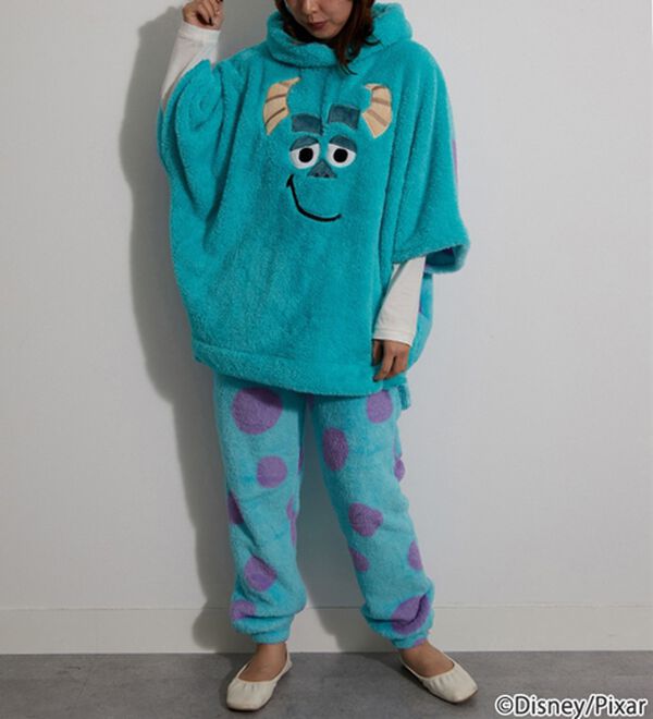 BELLUNA（ベルーナ）の「＜Ｄｉｓｎｅｙ＞【モンスターズ・インク（サリー）】両面ボアポンチョ（パジャマ・ルームウェア）」｜詳細画像