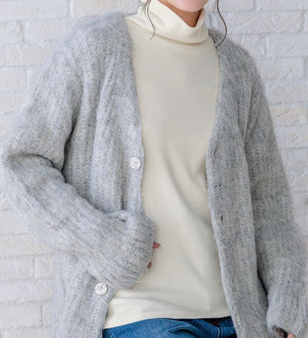 LAVIENNE（ラヴィエンヌ）の「超・暖　吸湿発熱　素肌よろこぶ綿１００％あったかインナー　タートルネックインナー（肌着・インナーウェア）」｜詳細画像