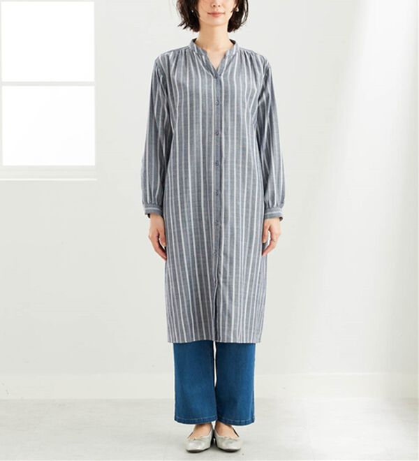 BELLUNA（ベルーナ）の「綿100％ダブルガーゼ素材ワンピース（その他ワンピース）」｜詳細画像