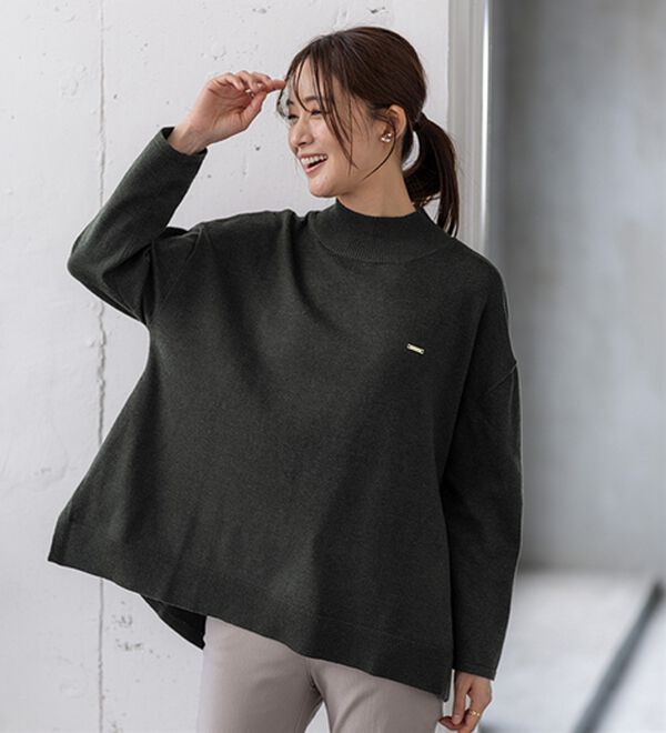 BELLUNA（ベルーナ）の「もちもちニットゆったり快適チュニック（チュニック）」｜詳細画像