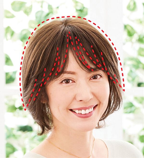 「毛足長めワンタッチヘアピース（ウィッグ・ヘアピース・エクステ）」｜詳細画像