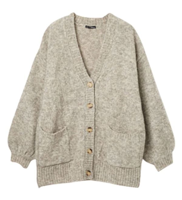 RANAN（ラナン）の「カラーオーバーカーディガン（ニットカーディガン）」｜詳細画像