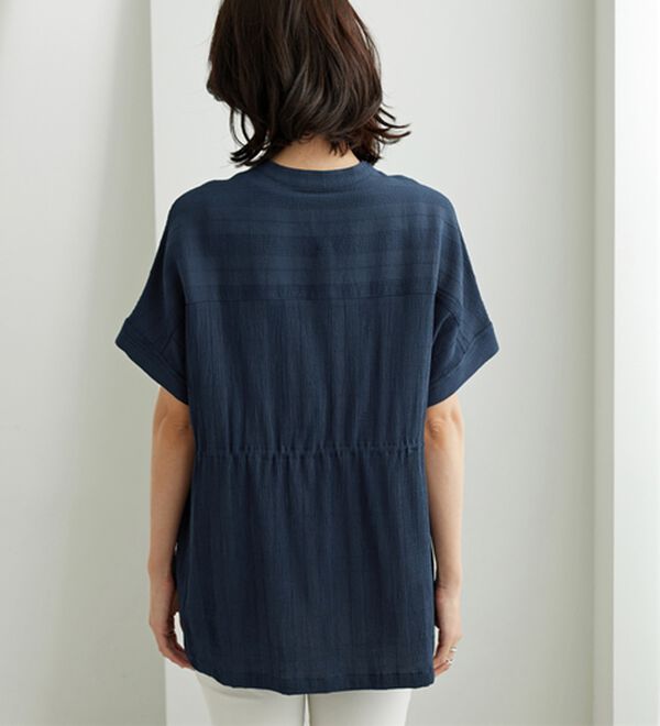 BELLUNA（ベルーナ）の「シアージャカード素材ペプラムチュニック（チュニック）」｜詳細画像