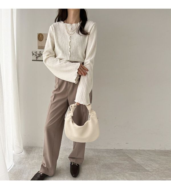 GeeRA（ジーラ）の「前後２ｗａｙフレアスリーブカットソー（カットソー）」｜詳細画像