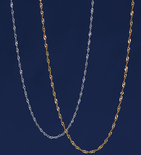 BELLUNA（ベルーナ）の「お買得！スクリューチェーンネックレス（ネックレス・ペンダント）」｜詳細画像