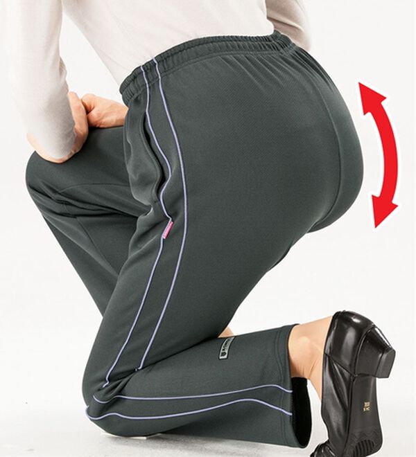 ルフラン（ルフラン）の「【３本組】［Ｋ・ＳＷＩＳＳ］美脚仕様のお出かけジャージパンツ（その他パンツ）」｜詳細画像