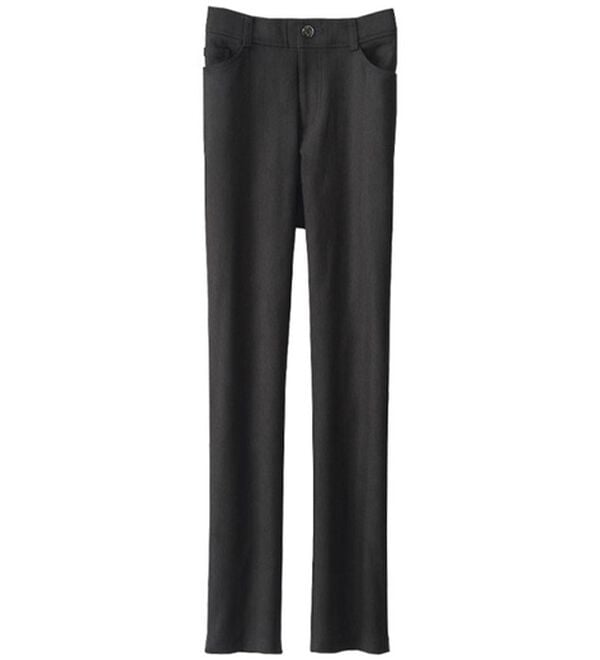 BELLUNA（ベルーナ）の「美脚ストレッチ裏起毛パンツ（フルレングスパンツ）」｜ヘリンボーン