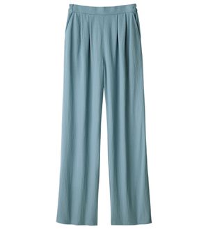 ルフラン（ルフラン）の「タック入りワイドパンツ＜プティール＞（ワイドパンツ・ガウチョ）」｜サックス