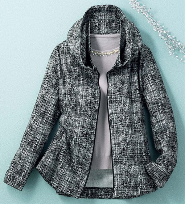 ルフラン（ルフラン）の「ツイード調ジャケット＜カーレン＞（ブルゾン）」｜詳細画像