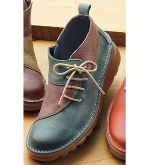 ルフラン（ルフラン）の「アビータ　サイドレースアップ　配色カジュアルシューズ（スニーカー）」｜フォレスト