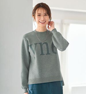 BELLUNA（ベルーナ）の「ロゴジャカードニットプルオーバー（ニット・セーター）」｜グレー