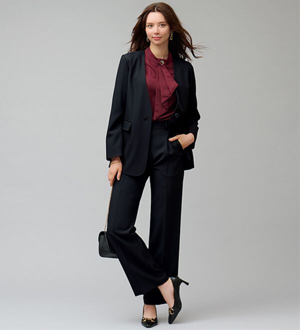 BELLUNA（ベルーナ）の「＜楽スタフィット＞シリーズ（ジャケット・パンツ・ベスト）（フルレングスパンツ）」｜詳細画像