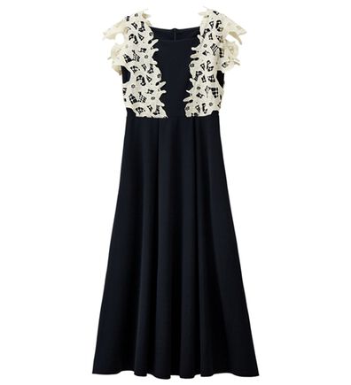 RANAN（ラナン）の「レースドッキングカットソーワンピース（ドッキングワンピース）」