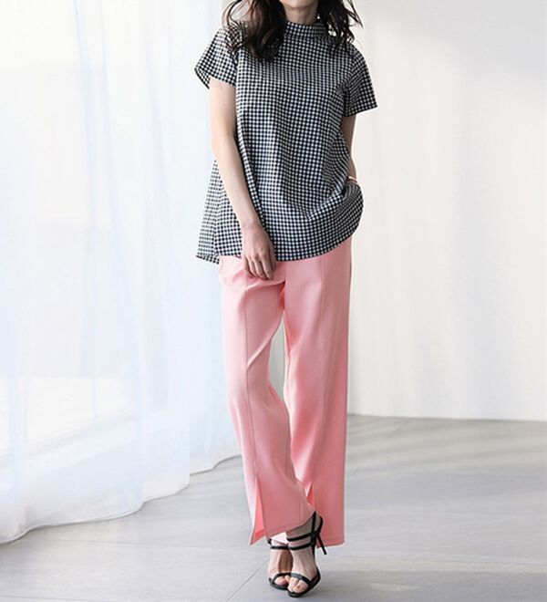 RANAN（ラナン）の「機能付センタースリットフレアーパンツ（フルレングスパンツ）」｜詳細画像