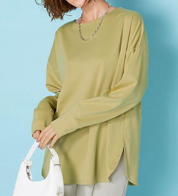 BELLUNA（ベルーナ）の「もちっとなめらか！大人顔サマ見えプルオーバー（カットソー）」｜詳細画像