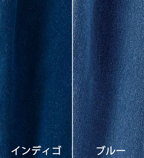 BELLUNA（ベルーナ）の「【選べる裏側】ぐん伸びニットデニムパンツ（フルレングスパンツ）」｜詳細画像