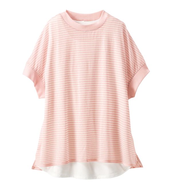 BELLUNA（ベルーナ）の「【２点セット】シアーボーダープルオーバーアンサンブル（アンサンブル）」｜詳細画像