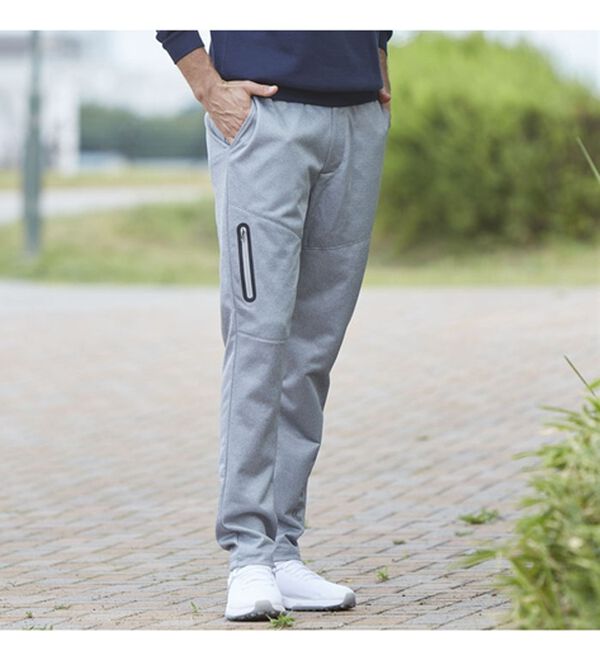 「＜フィラ＞吸汗速乾杢調ストレッチパンツ（メンズフルレングスパンツ）」｜詳細画像