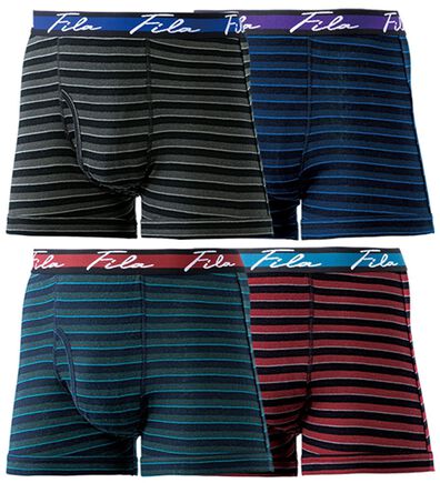 「【４枚組】＜フィラ＞ボーダー配色ボクサーパンツ（メンズボクサーパンツ）」