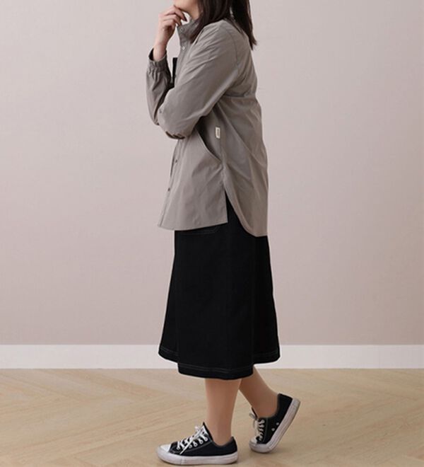 BELLUNA（ベルーナ）の「＜ｓｏｒａｆｕｋｕ＞花粉対策！スタンドカラーシャツ（シャツ）」｜詳細画像