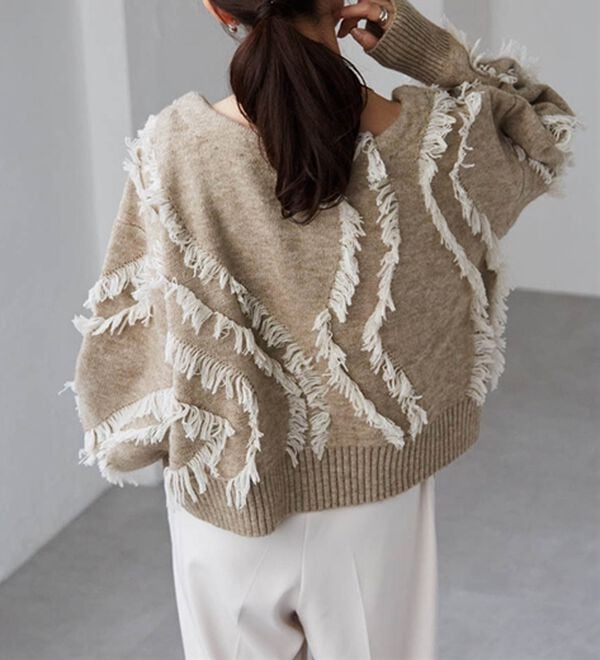 RANAN（ラナン）の「ニュアンスフリンジニット（ニット・セーター）」｜詳細画像