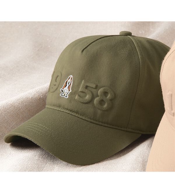 「＜ハッシュパピー＞ツイルキャップ（メンズ帽子）」｜カーキ