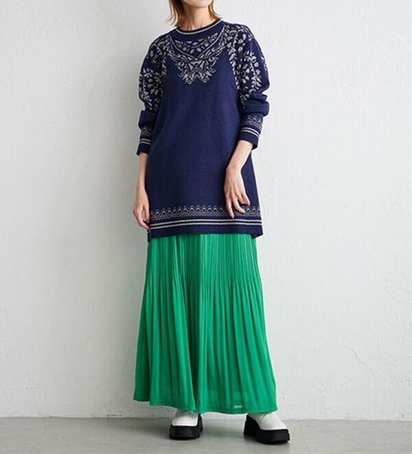 RANAN（ラナン）の「シフォンプリーツマキシスカート（ロングスカート）」｜詳細画像