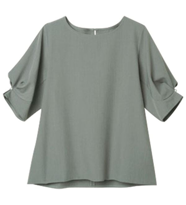 RANAN（ラナン）の「【ひんやり】袖タックデザインきれい見えブラウス（ブラウス）」｜詳細画像