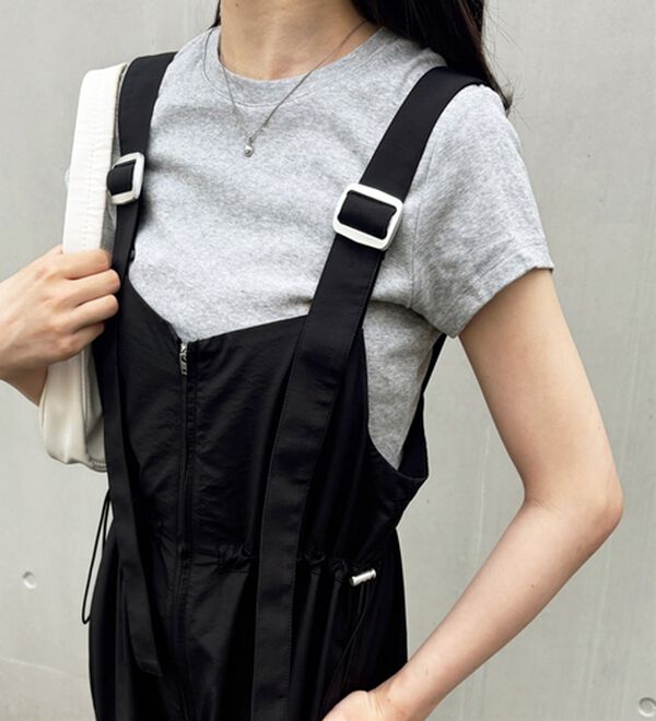 GeeRA（ジーラ）の「フロントジップミリタリーサロペット（オールインワン）」｜詳細画像