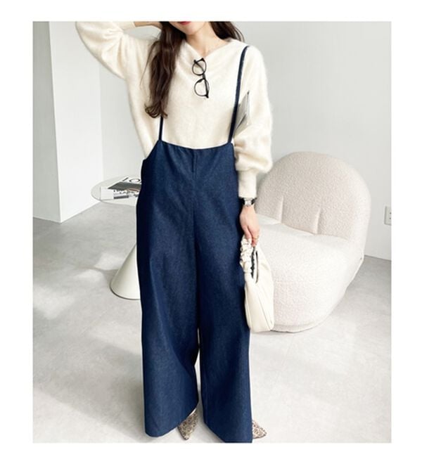 GeeRA（ジーラ）の「サロペットワイドパンツ（オールインワン）」｜詳細画像