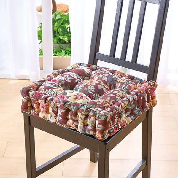 「高級ゴブラン織　厚みたっぷりクッキークッション（チェアカバー・チェアパッド）」｜詳細画像