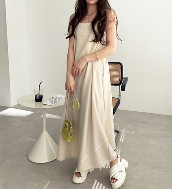 GeeRA（ジーラ）の「リネンライクロングキャミワンピース（その他ワンピース）」｜詳細画像