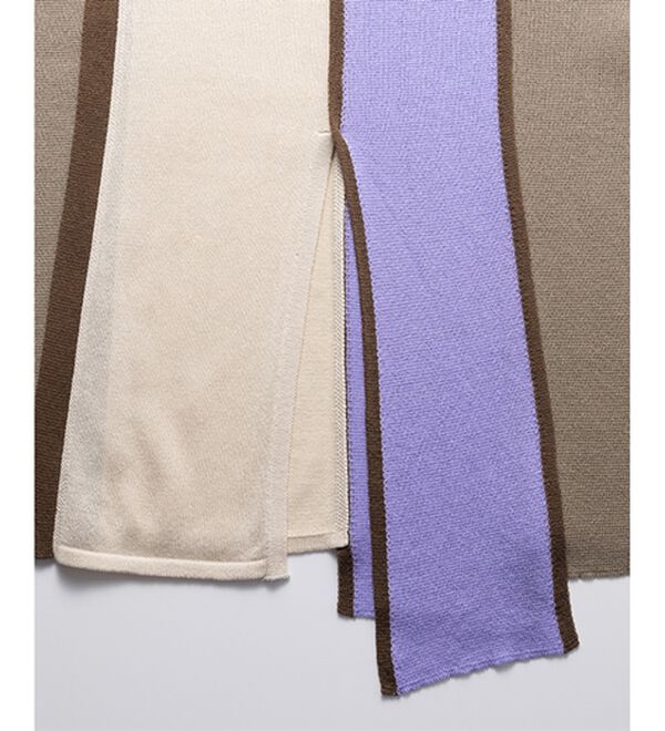 RANAN（ラナン）の「配色ブロッキングノースリーブニット（ニット・セーター）」｜詳細画像