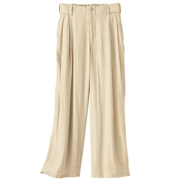 BELLUNA（ベルーナ）の「【小柄さん用】夏のきれいめコーデセミワイドパンツ（ワイドパンツ・ガウチョ）」｜詳細画像