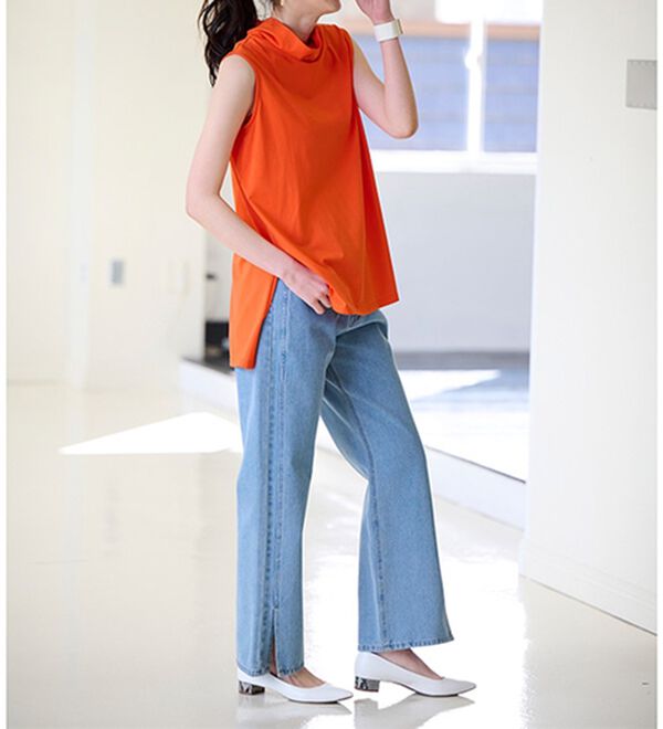 RANAN（ラナン）の「スリーブレスハイネックプルオーバー（カットソー）」｜詳細画像