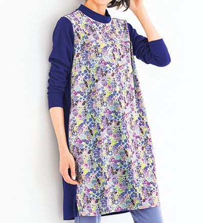 VINNO（ヴィノ）の「リバティプリント・異素材切替チュニック（チュニック）」