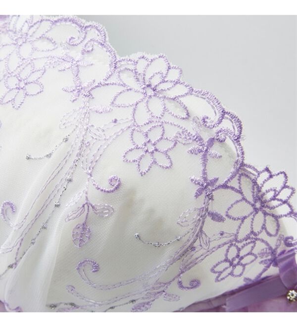 YU'NOW（ユナウ）の「ぷるるん谷間のノンワイヤーブラ＆ショーツ（ブラジャー＆ショーツセット）」｜詳細画像