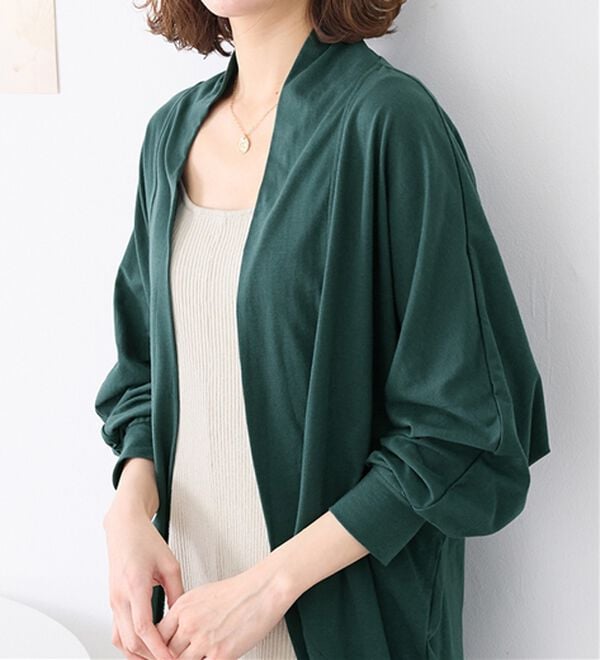 Viola e Viola（ヴィオラ エ ヴィオラ）の「【５つの機能付】ＵＶ対策に！ひんやり　ゆるドルマンカーディガン（ニットカーディガン）」｜詳細画像