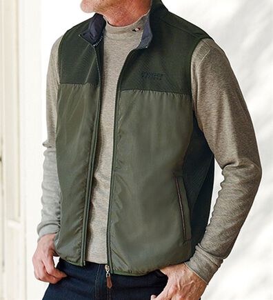 「＜ダンロップ・リファインド＞さっと羽織るカジュアルベスト（メンズベスト）」