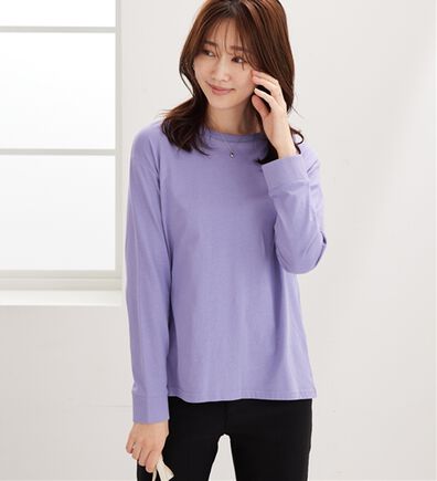 BELLUNA（ベルーナ）の「綿１００％大人顔サマ見え裾タックデザインプルオーバー（カットソー）」