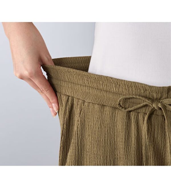 BELLUNA（ベルーナ）の「楊柳サラサラ素材イージーパンツ（フルレングスパンツ）」｜詳細画像