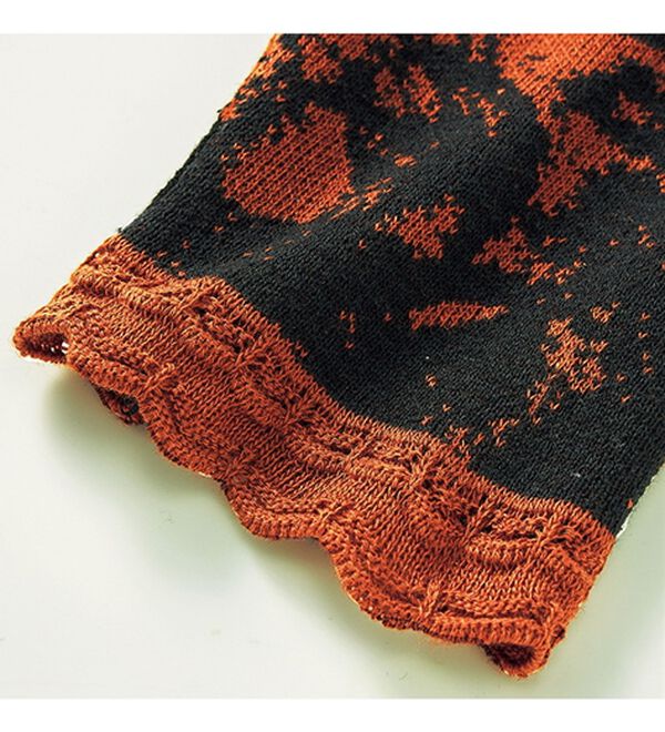 ルフラン（ルフラン）の「日本製　キーネックジャカードニットチュニック（チュニック）」｜詳細画像