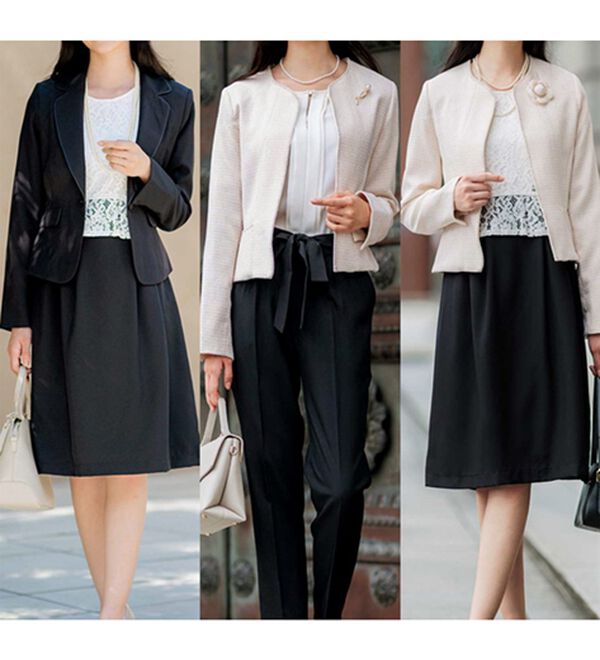 GeeRA（ジーラ）の「【入卒式/セレモニー】ツイード着回し５点セットスーツ　２ジャケット＆パンツ＆ワンピ（その他スーツ）」｜詳細画像